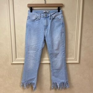 Mavi Adriana Shark Bite Cropped Jeans size 26
